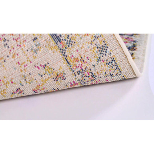 Mistana™ Christa Oriental Area Rug in Cream/Navy & Reviews Wayfair